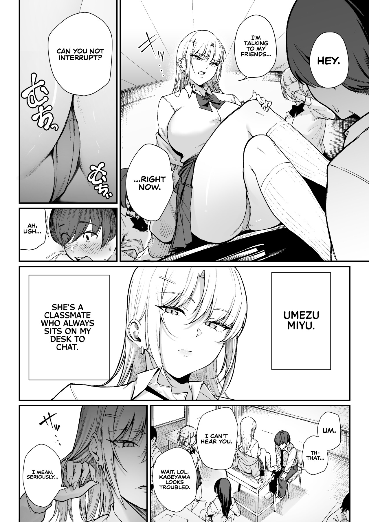 Hentai Manga Comic-Now That I'm a 'Special Treatment' Student, I'll Choose the Ill-natured Gyaru! -Umezu-san, Who Always Puts Her Ass on My Desk--Read-3